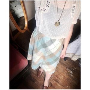 VINTAGE plaid skirt